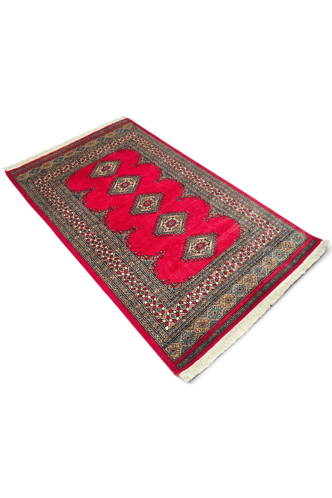 Crimson Pakistani Jaldar Rug, hand-knotted, 95×163cm, photo 6