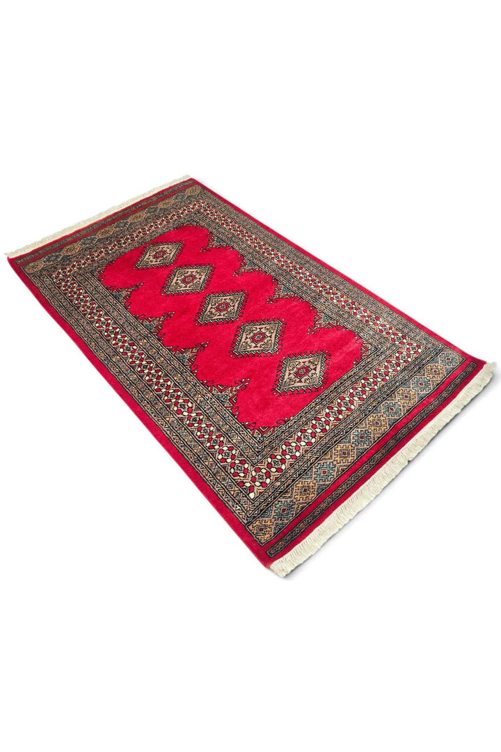 Crimson Pakistani Jaldar Rug, hand-knotted, 95×163cm, photo 6