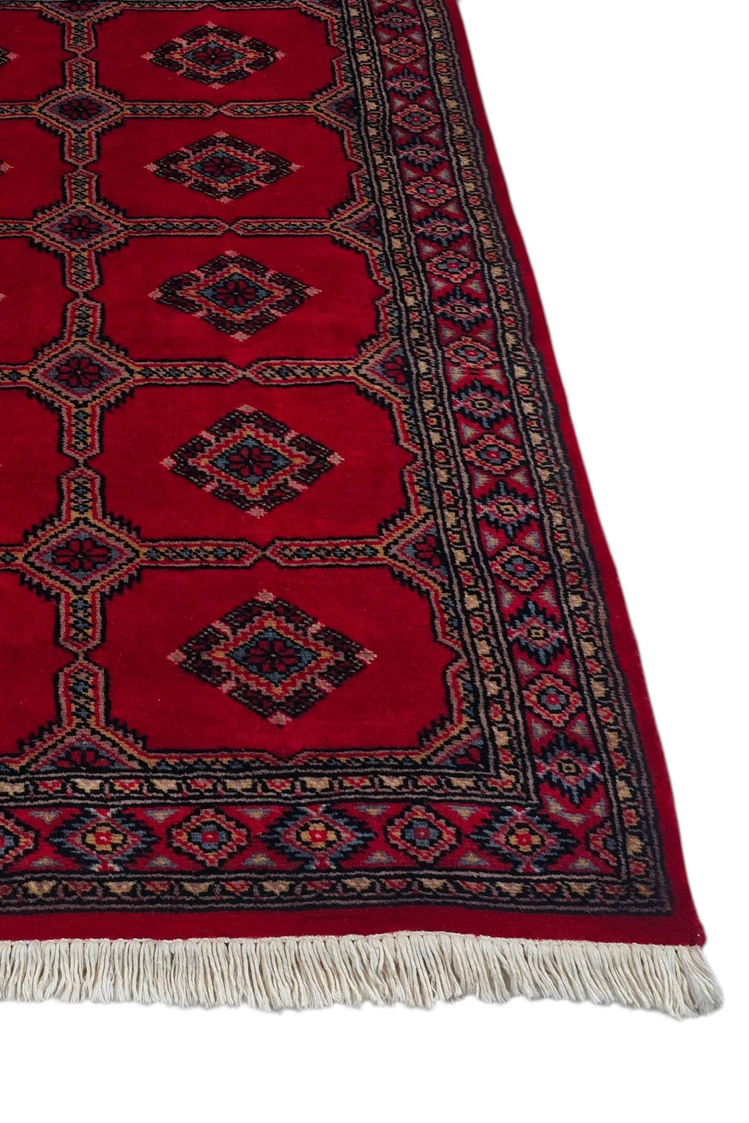 Red Pakistani Jaldar Rug, hand-knotted, 76×102cm, photo 7