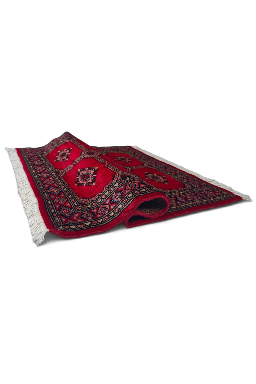 Red Pakistani Jaldar Rug, hand-knotted, 76×102cm, photo 8