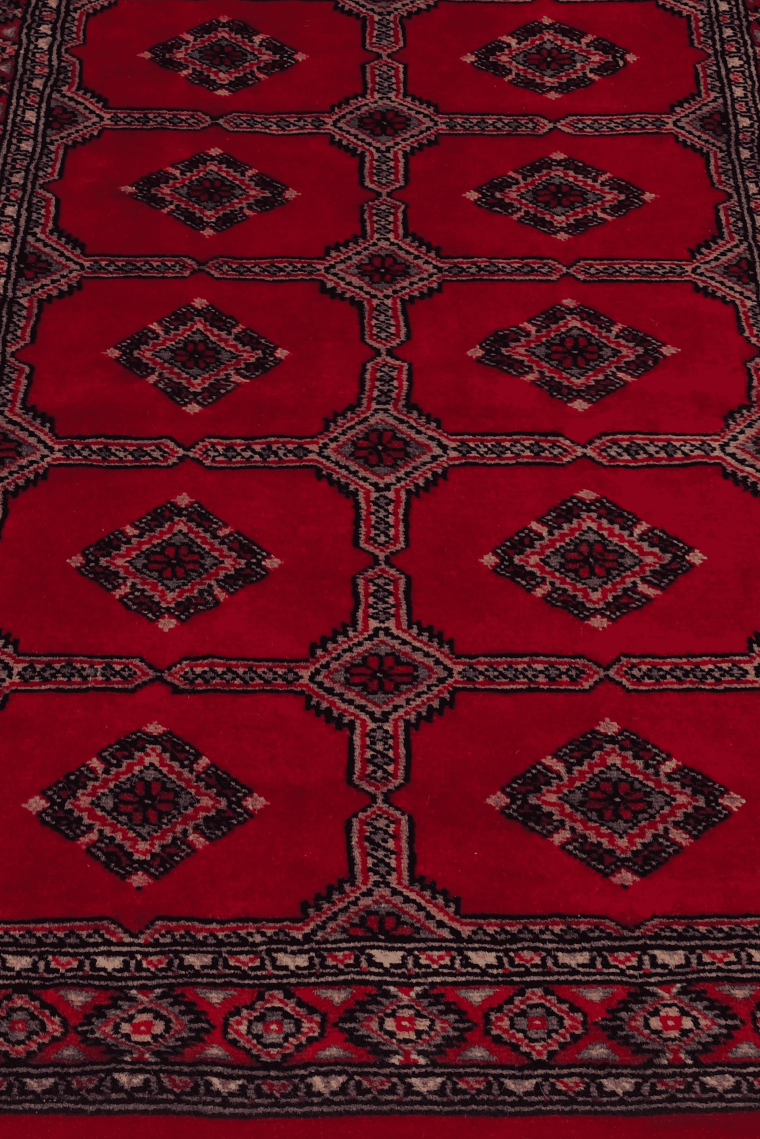 Red Pakistani Jaldar Rug, hand-knotted, 76×102cm, photo 9