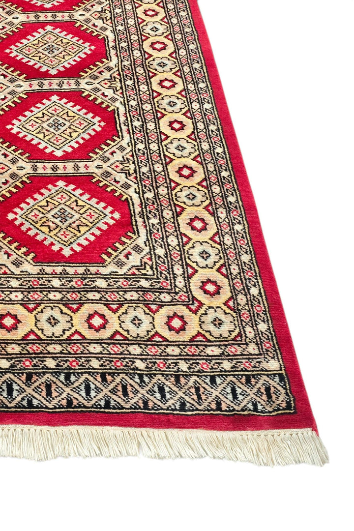 Red Pakistani Jaldar Rug, hand-knotted, 97×148cm, photo 8