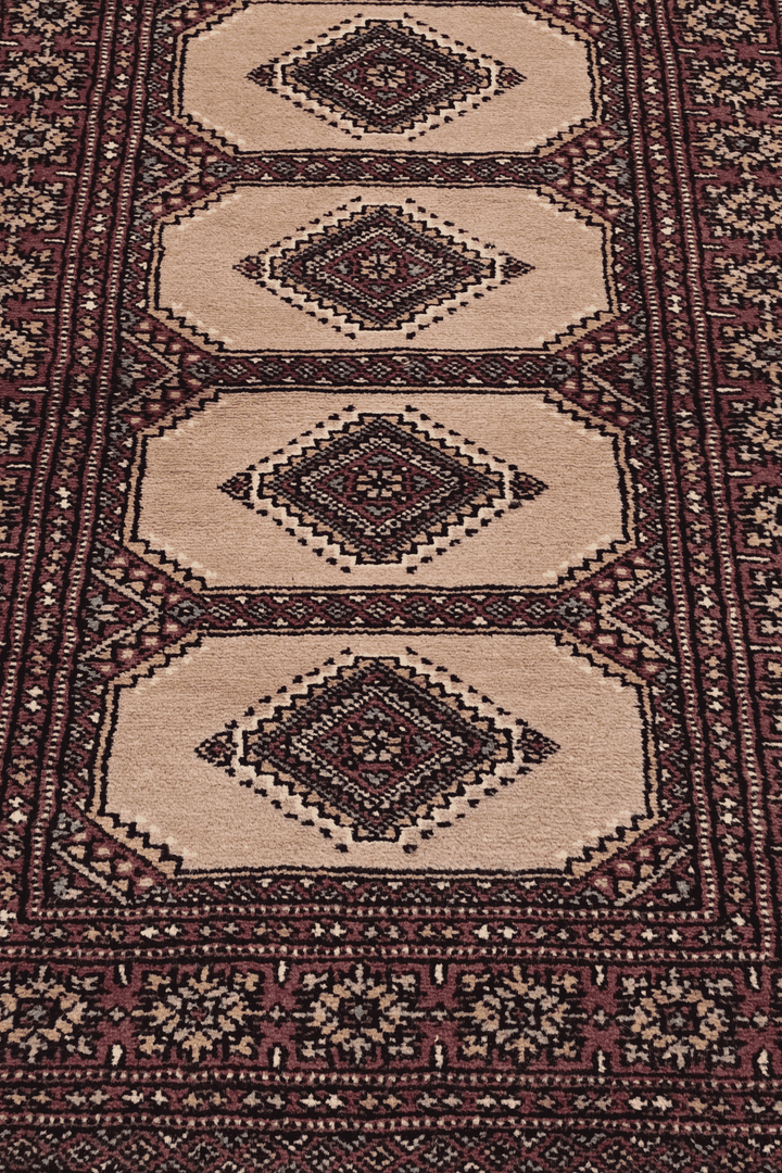 Sand Pakistani Jaldar Rug, hand-knotted, 81×121cm, photo 3