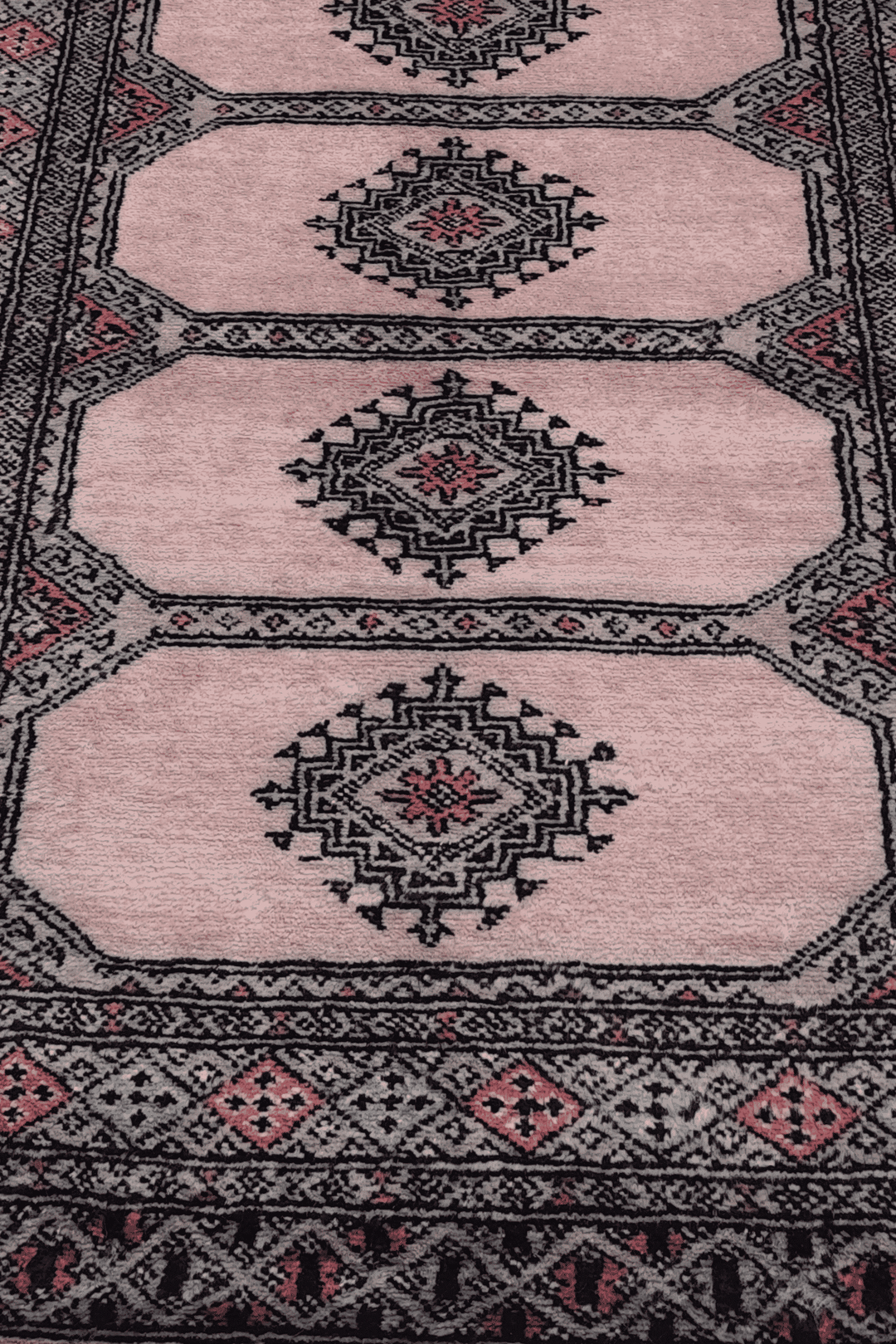 Sandstone Pakistani Jaldar Rug, hand-knotted, 80×127cm, photo 3