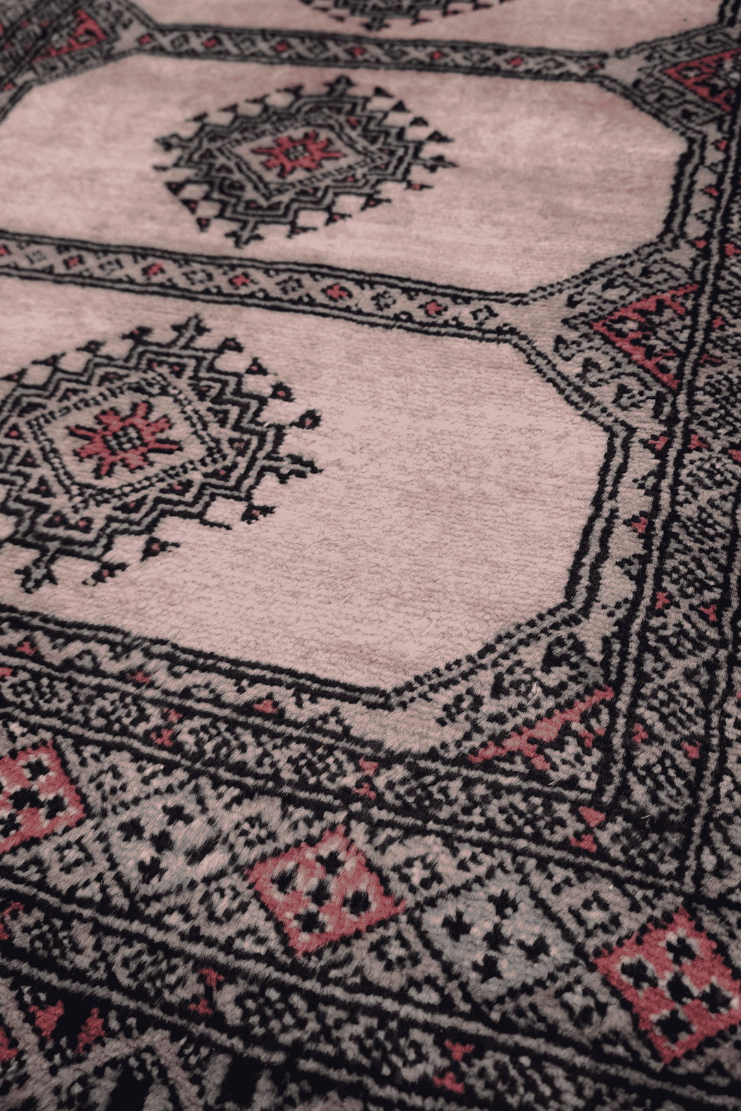 Sandstone Pakistani Jaldar Rug, hand-knotted, 80×127cm, photo 7
