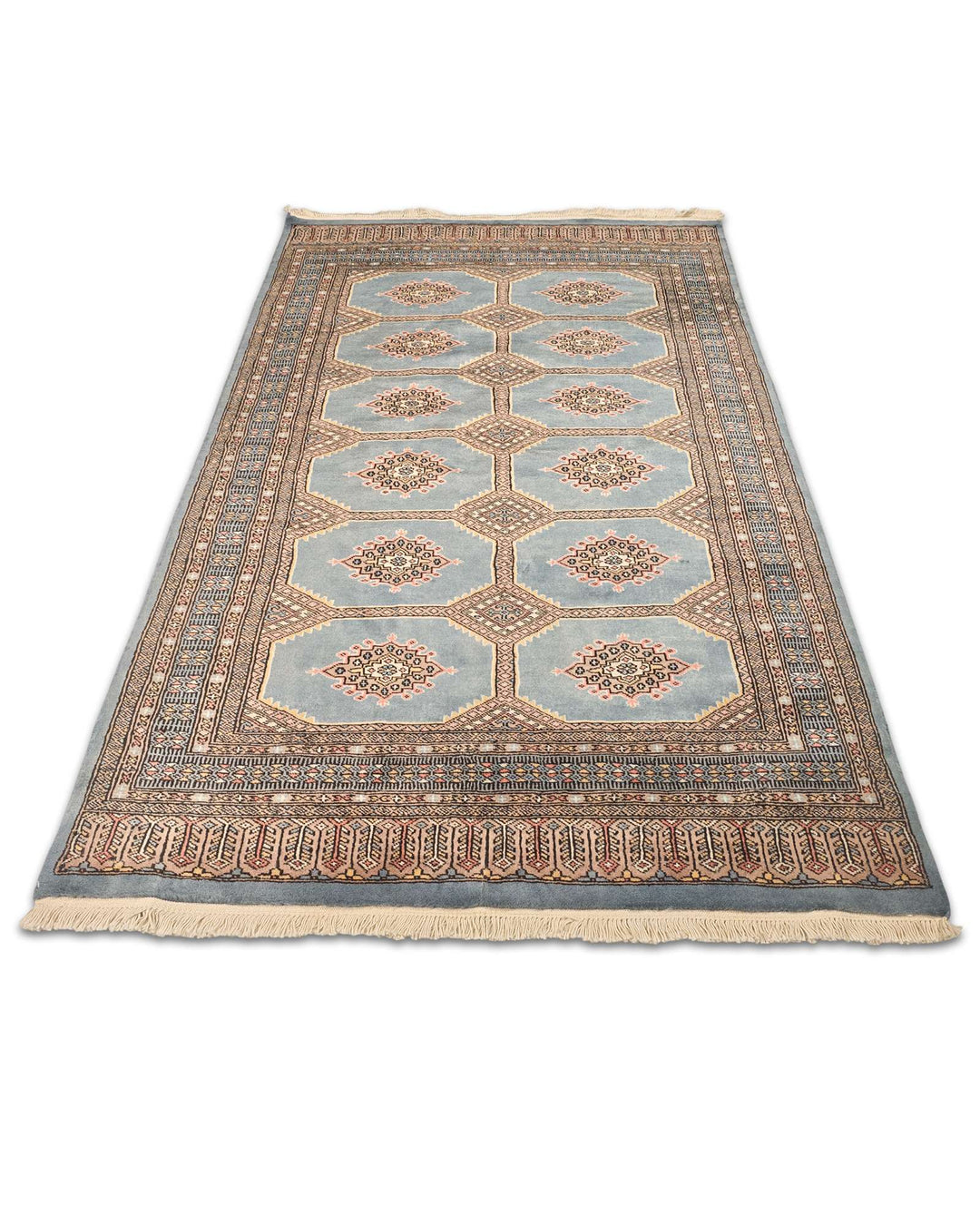 Slate blue grey Jaldar rug 123×192cm, Pakistani craftsmanship