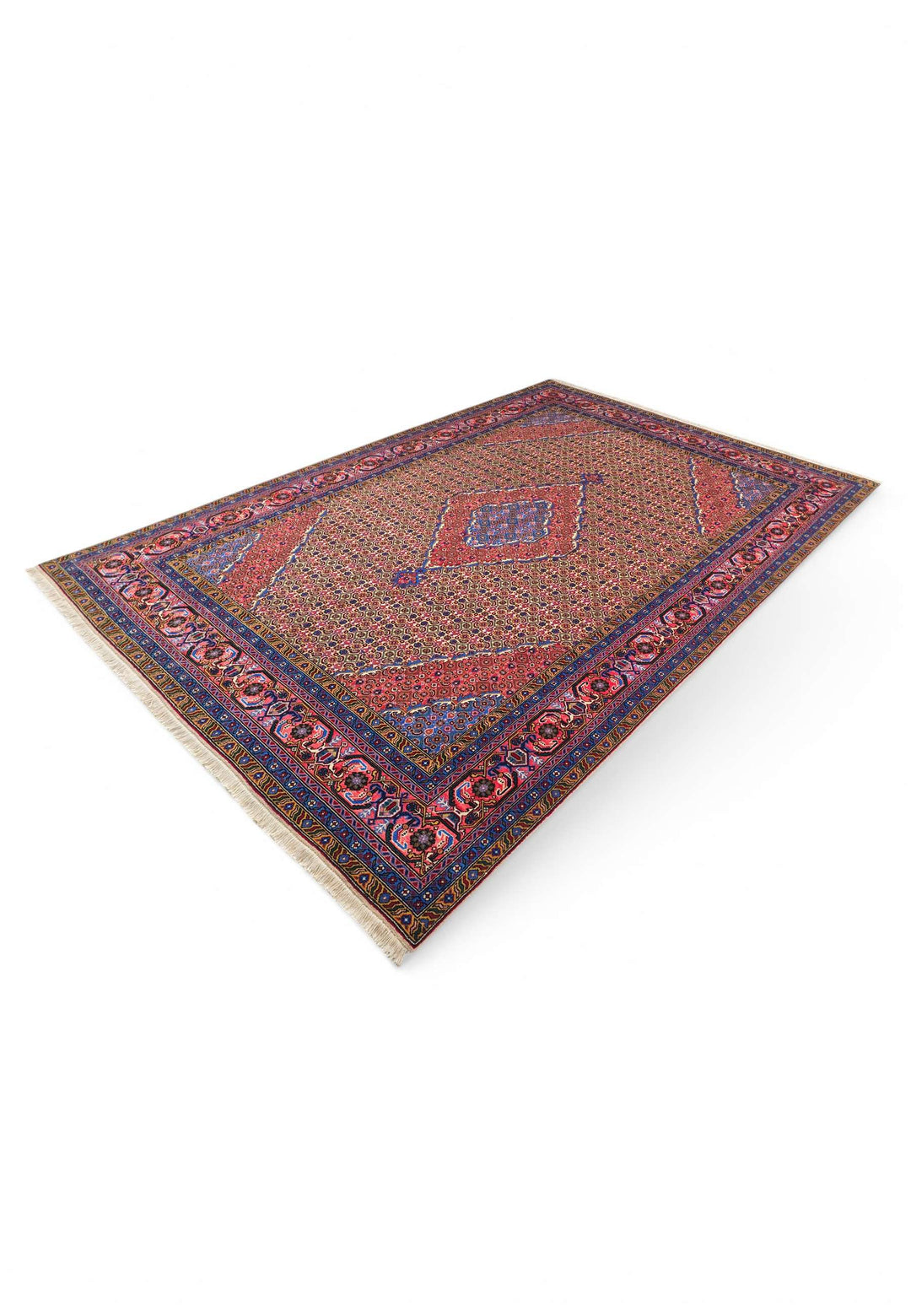 Camel mahi Ardabil rug for a large living room, 4.5 tatami