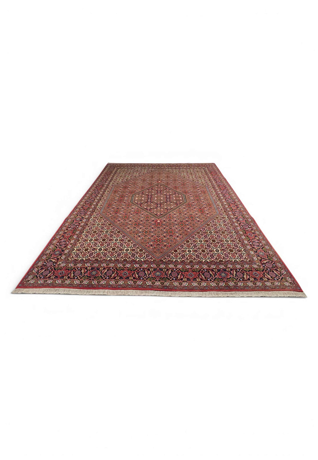 Rose Herati Bijar rug for a large living room, 4.5 tatami
