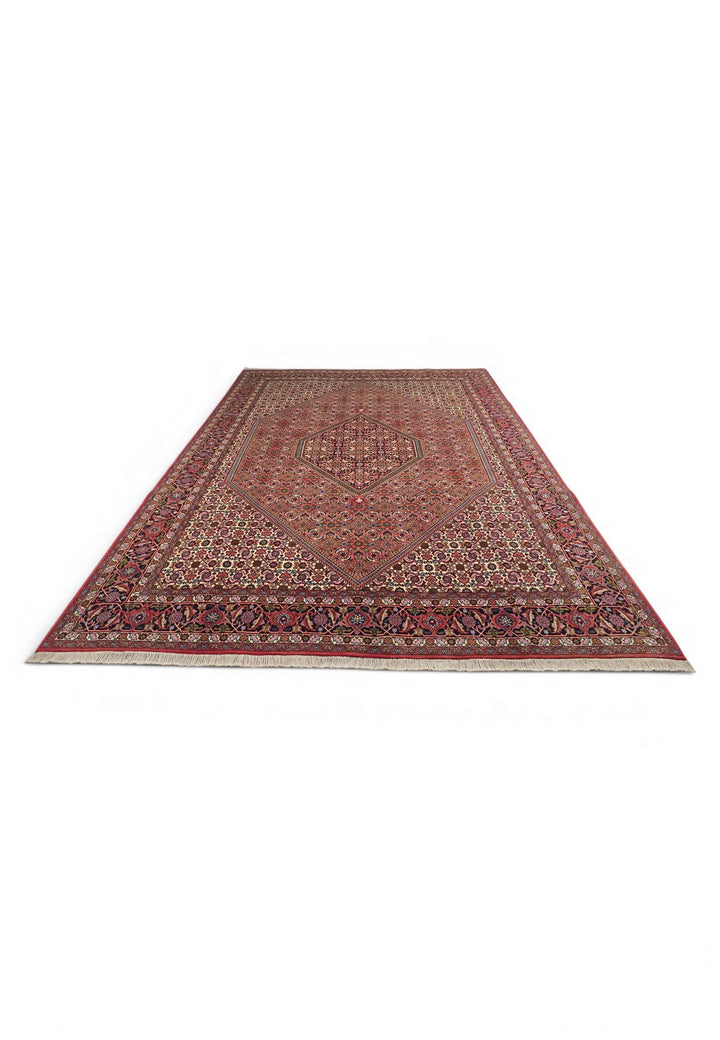 Rose Herati Bijar rug for a large living room, 4.5 tatami