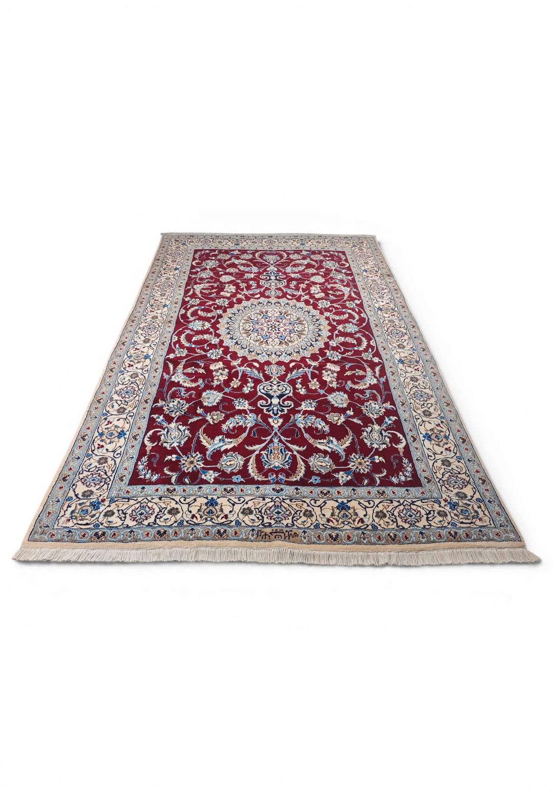 Wine red Nain rug for a large living room, 4.5 tatami