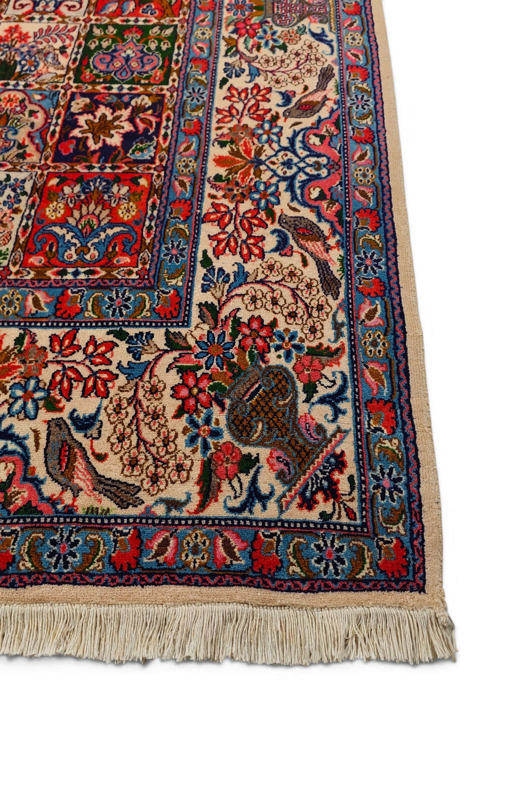 Four Seasons Sabzevar rug detail, Persian wool