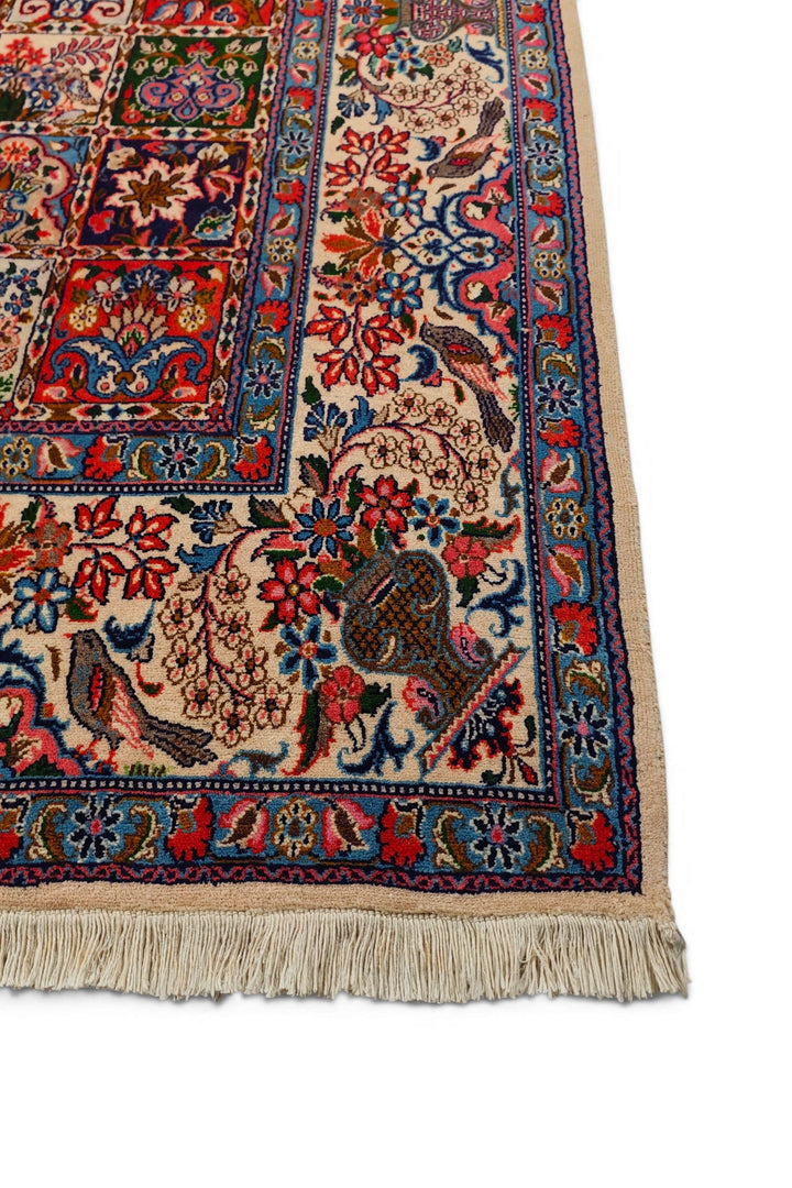 Four Seasons Sabzevar rug detail, Persian wool