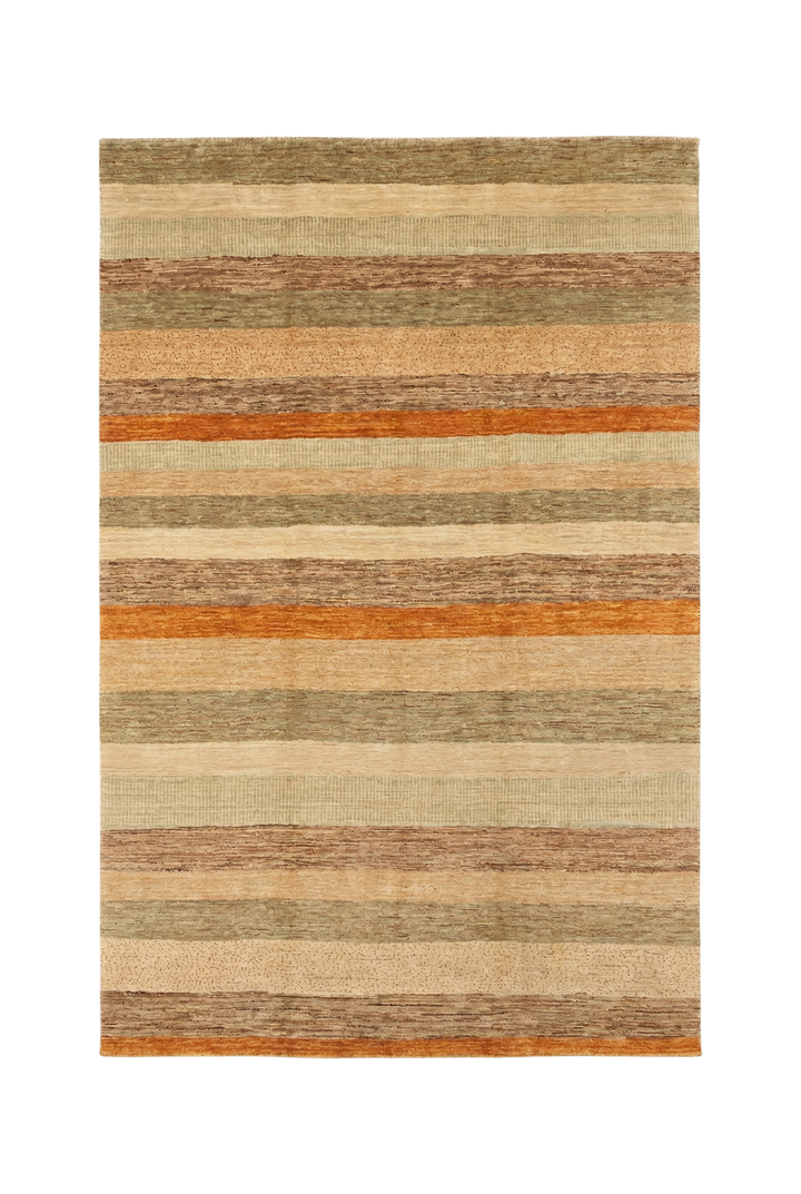 Multicolour Stripe Ghazni, Hand-Knotted Afghan Wool Rug