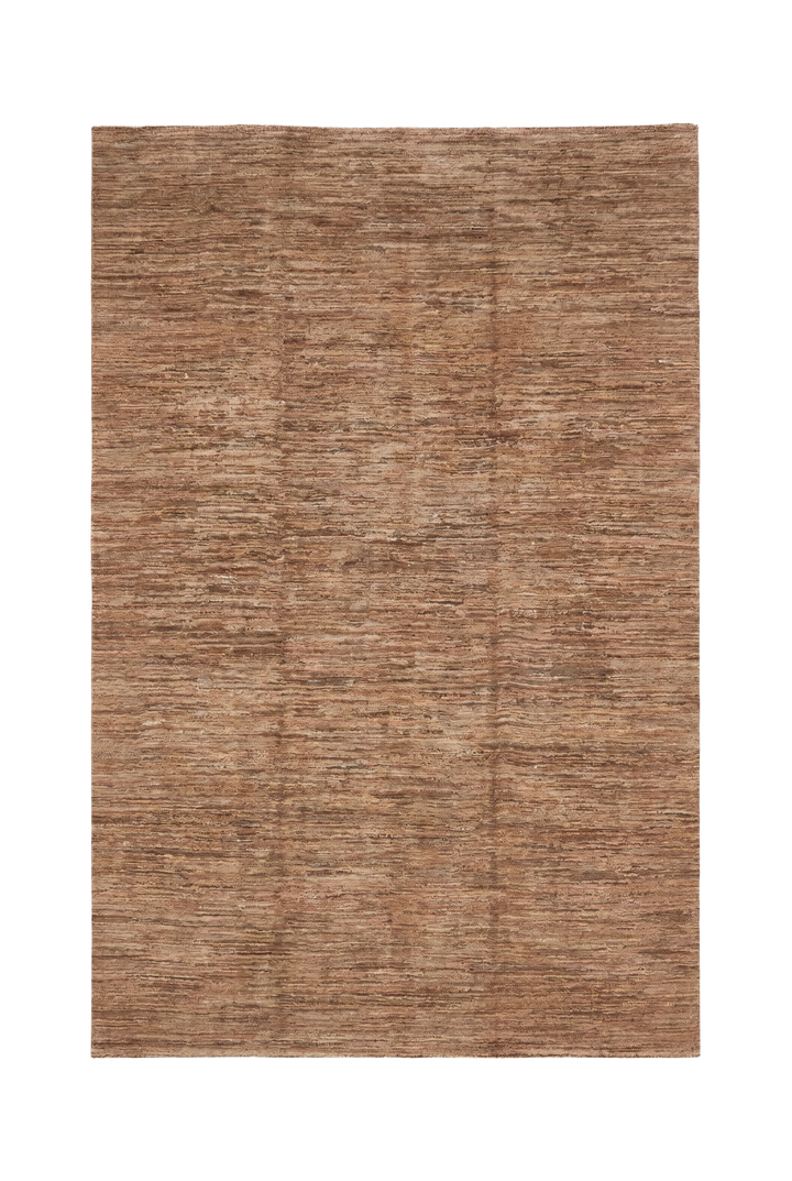 Natural Camel Plain Ghazni, Hand-Knotted Afghan Wool Rug